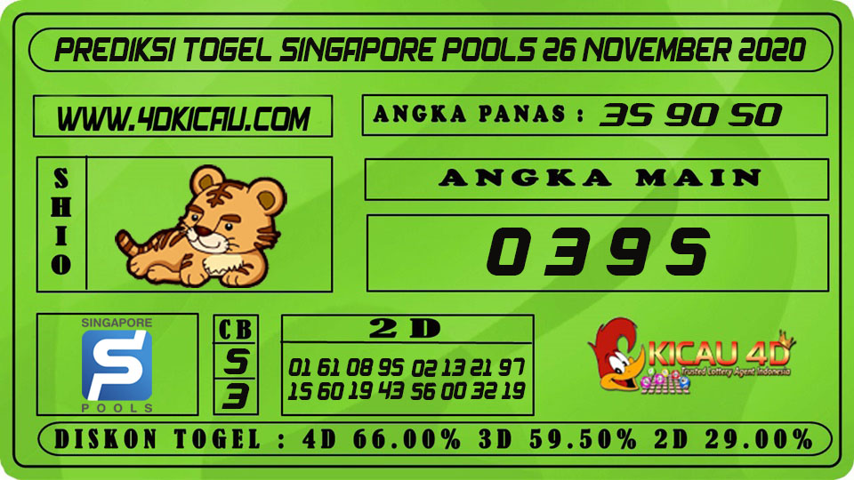 PREDIKSI TOGEL SINGAPORE POOLS 26 NOVEMBER 2020