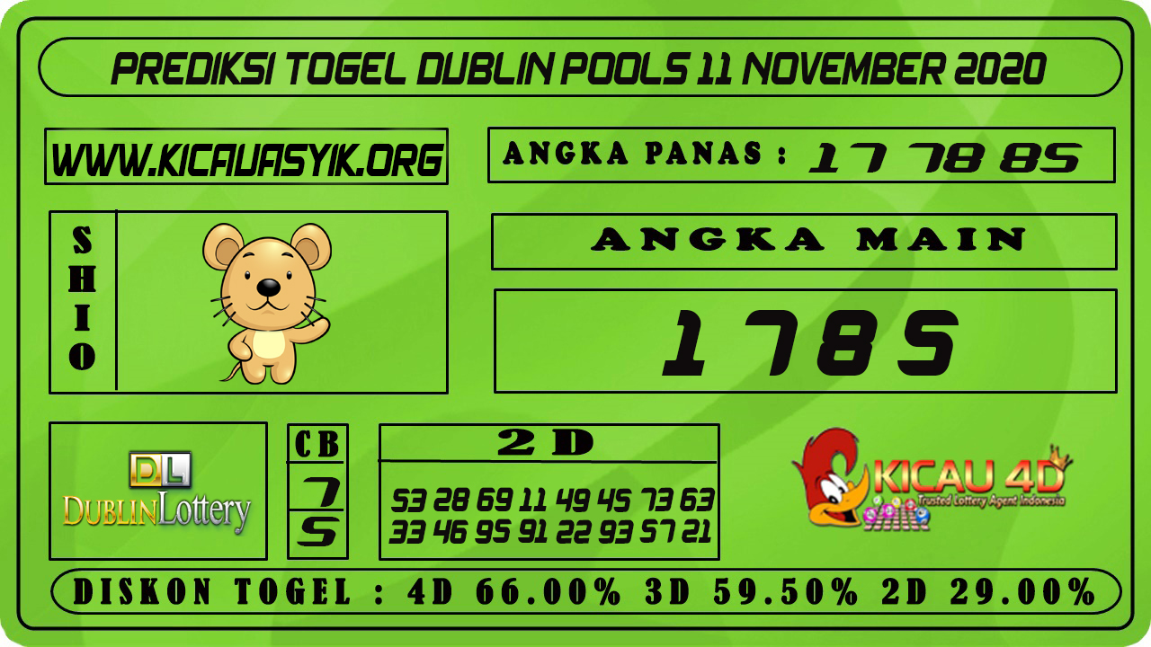 PREDIKSI TOGEL DUBLIN POOLS 11 NOVEMBER 2020