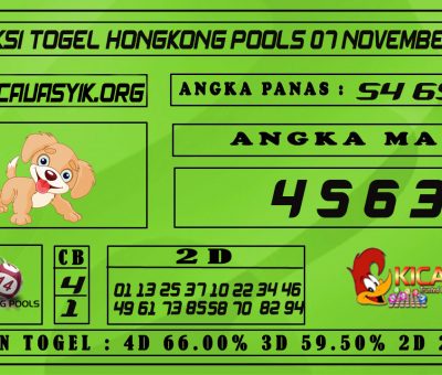 PREDIKSI TOGEL HONGKONG POOLS 07 NOVEMBER 2020