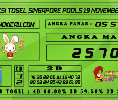 PREDIKSI TOGEL SINGAPORE POOLS 19 NOVEMBER 2020