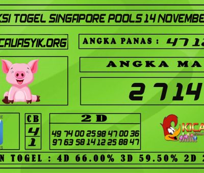 PREDIKSI TOGEL SINGAPORE POOLS 14 NOVEMBER 2020