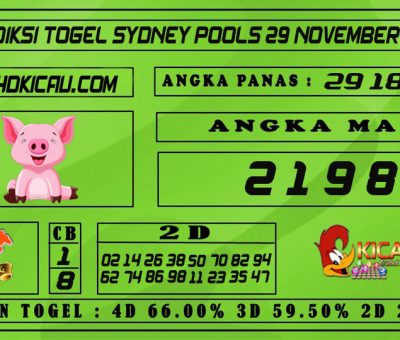 PREDIKSI TOGEL SYDNEY POOLS 29 NOVEMBER 2020