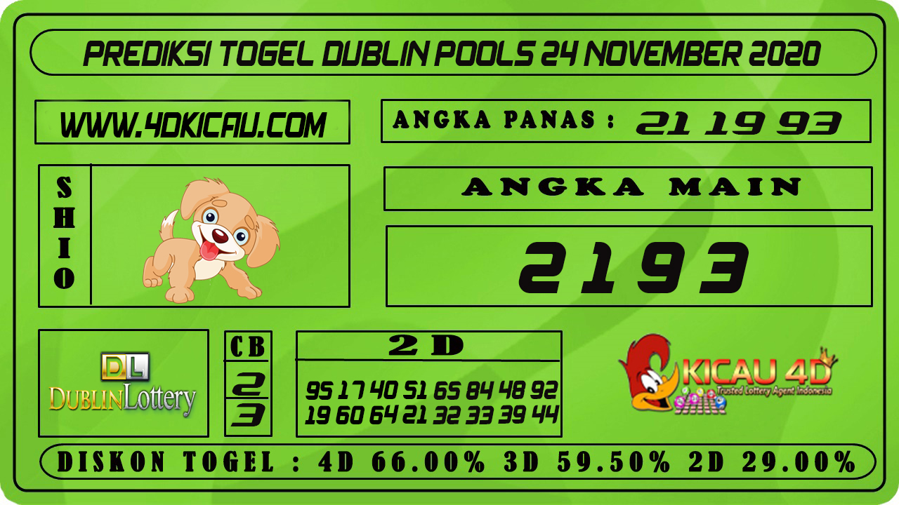 PREDIKSI TOGEL DUBLIN POOLS 24 NOVEMBER 2020