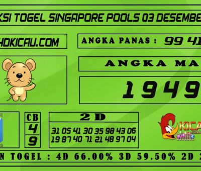 PREDIKSI TOGEL SINGAPORE POOLS 03 DESEMBER 2020