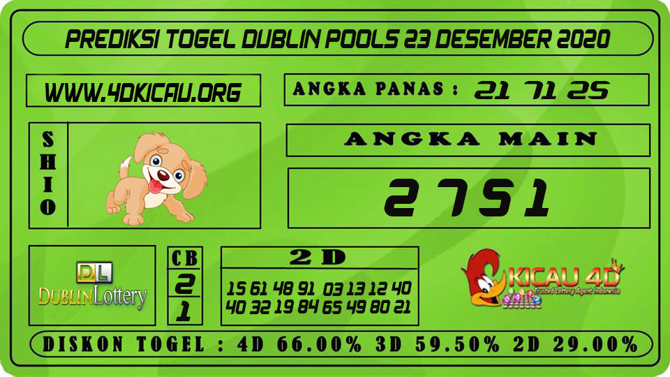 PREDIKSI TOGEL DUBLIN POOLS 23 DESEMBER 2020