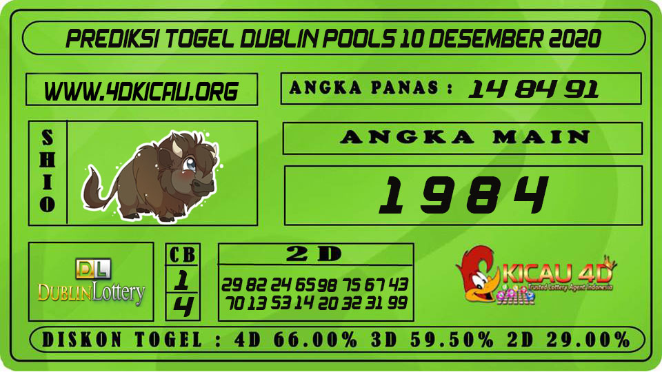 PREDIKSI TOGEL DUBLIN POOLS 10 DESEMBER 2020