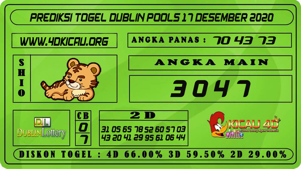 PREDIKSI TOGEL DUBLIN POOLS 17 DESEMBER 2020