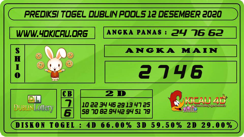 PREDIKSI TOGEL DUBLIN POOLS 12 DESEMBER 2020