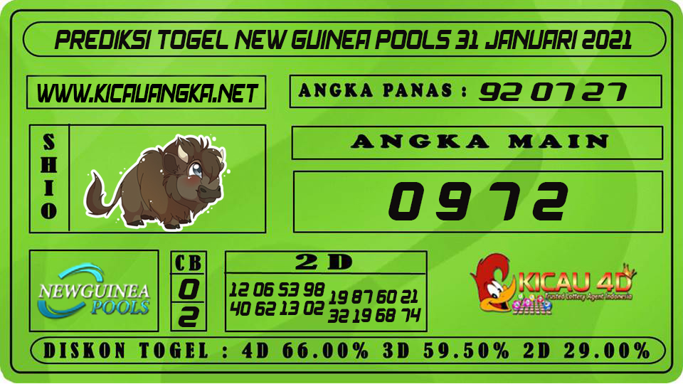 PREDIKSI TOGEL NEW GUINEA POOLS 31 JANUARI 2021