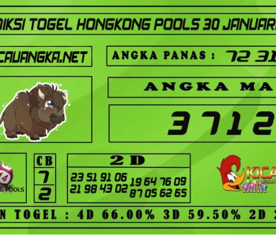 PREDIKSI TOGEL HONGKONG POOLS 30 JANUARI 2021