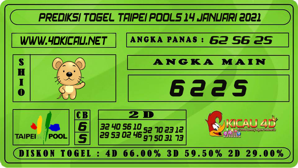 PREDIKSI TOGEL TAIPEI POOLS 14 JANUARI 2021