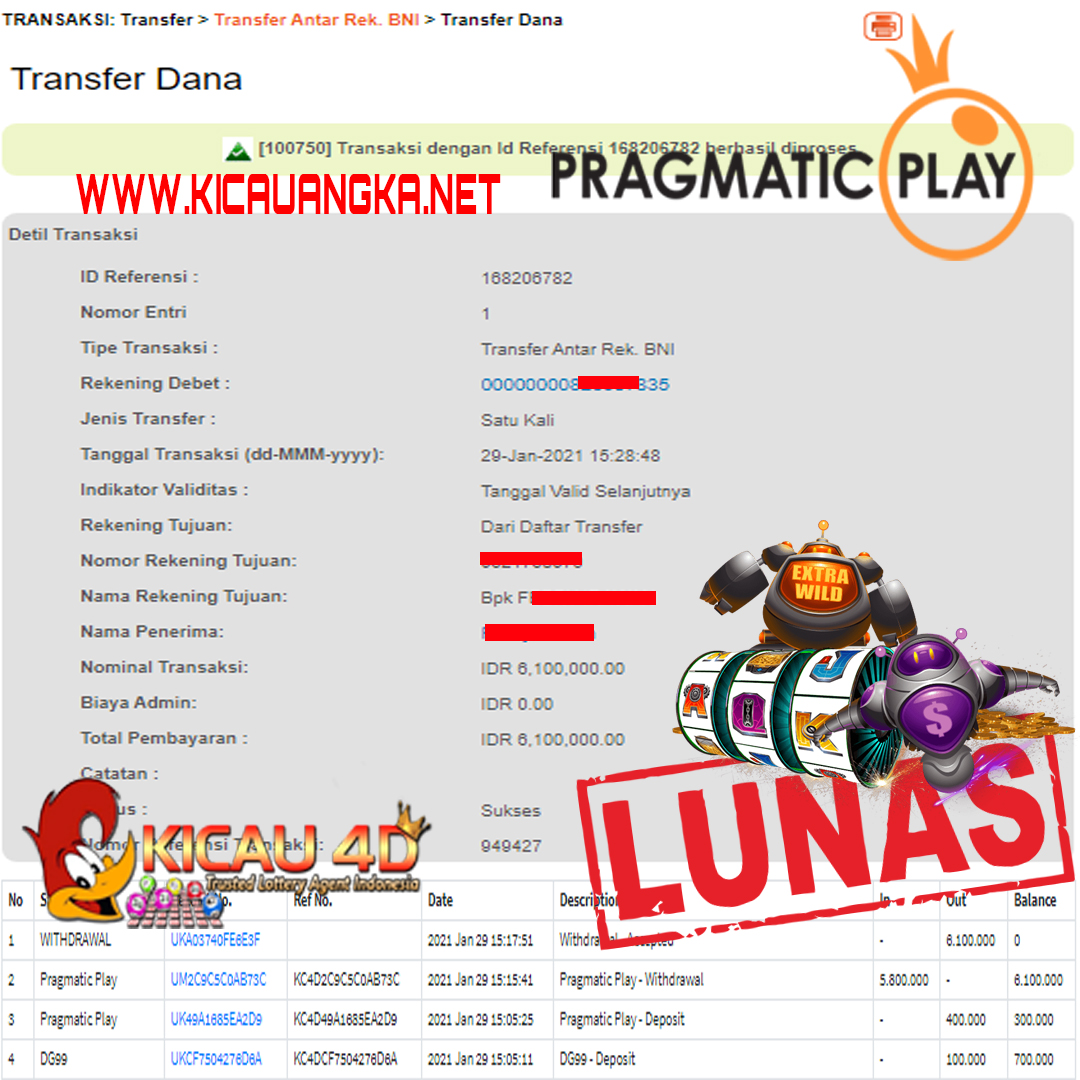 BUKTI KEMENANGAN 6 JUTA SLOTGAME KICAU4D