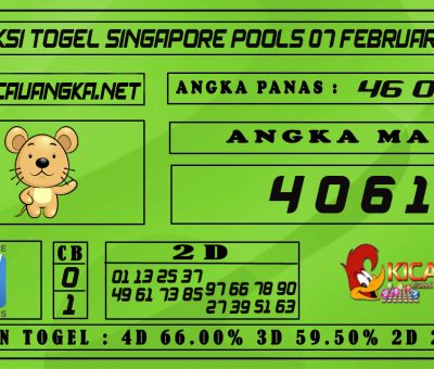 PREDIKSI TOGEL SINGAPORE POOLS 07 FEBRUARI 2021