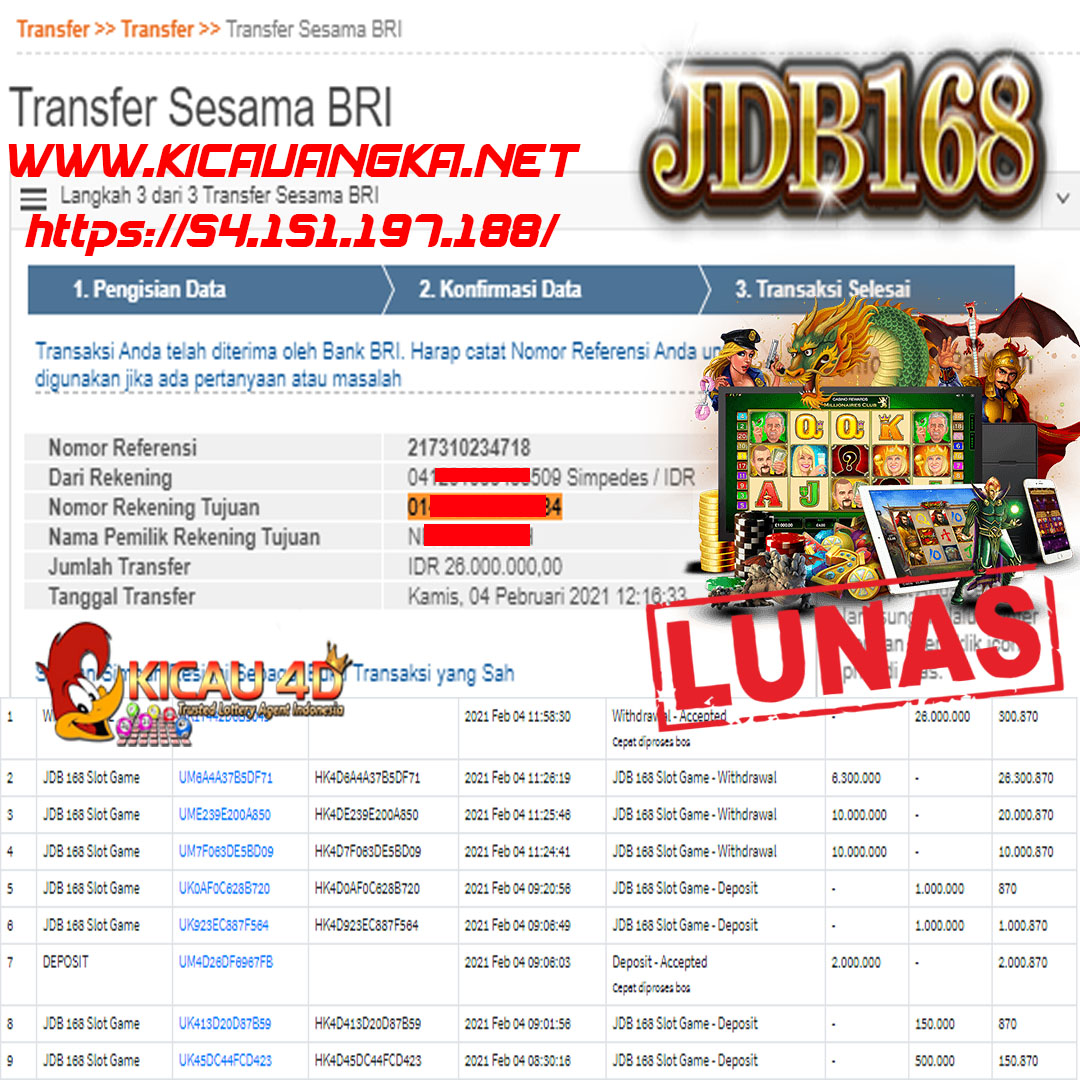 BUKTI KEMENANGAN 26 JUTA SLOT GAME KICAU4D