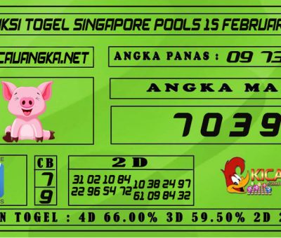 PREDIKSI TOGEL SINGAPORE POOLS 15 FEBRUARI 2021