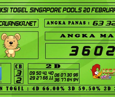 PREDIKSI TOGEL SINGAPORE POOLS 20 FEBRUARI 2021