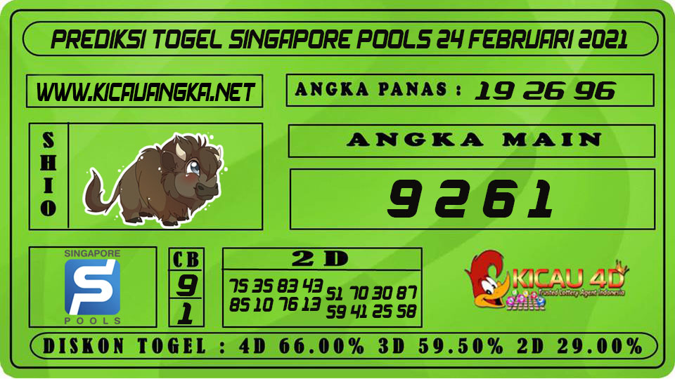 PREDIKSI TOGEL SINGAPORE POOLS 24 FEBRUARI 2021