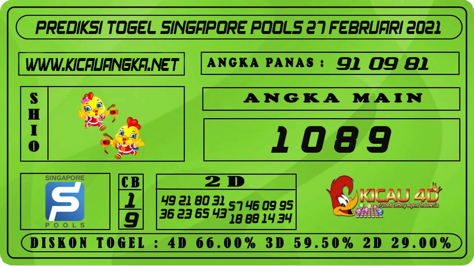 PREDIKSI TOGEL SINGAPORE POOLS 27 FEBRUARI 2021