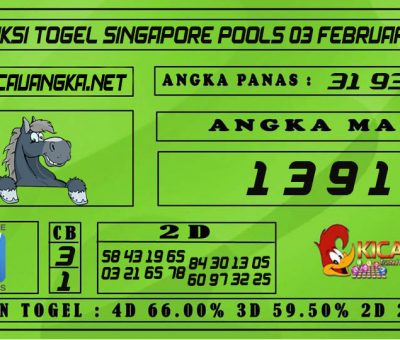 PREDIKSI TOGEL SINGAPORE POOLS 03 FEBRUARI 2021