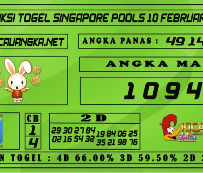 PREDIKSI TOGEL SINGAPORE POOLS 10 FEBRUARI 2021