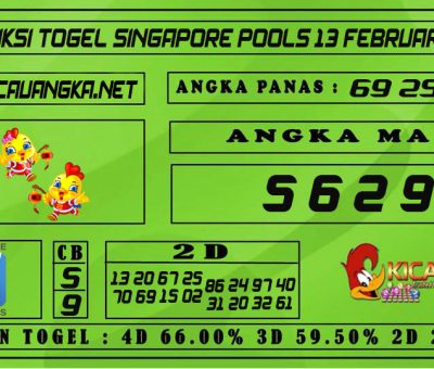 PREDIKSI TOGEL SINGAPORE POOLS 13 FEBRUARI 2021
