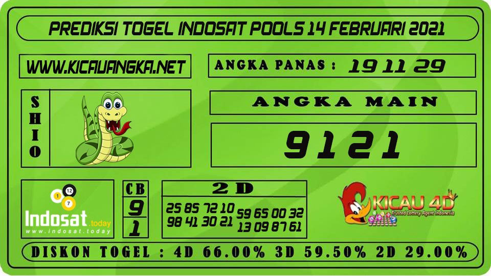 PREDIKSI TOGEL INDOSAT POOLS 14 FEBRUARI 2021