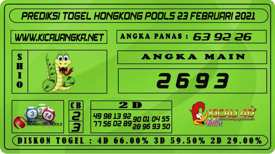 PREDIKSI TOGEL HONGKONG POOLS 23 FEBRUARI 2021