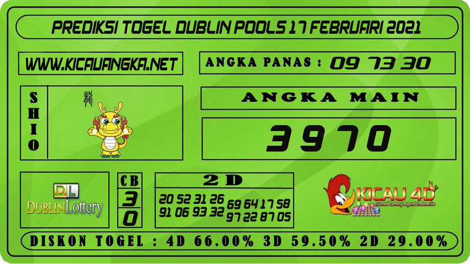 PREDIKSI TOGEL DUBLIN POOLS 17 FEBRUARI 2021