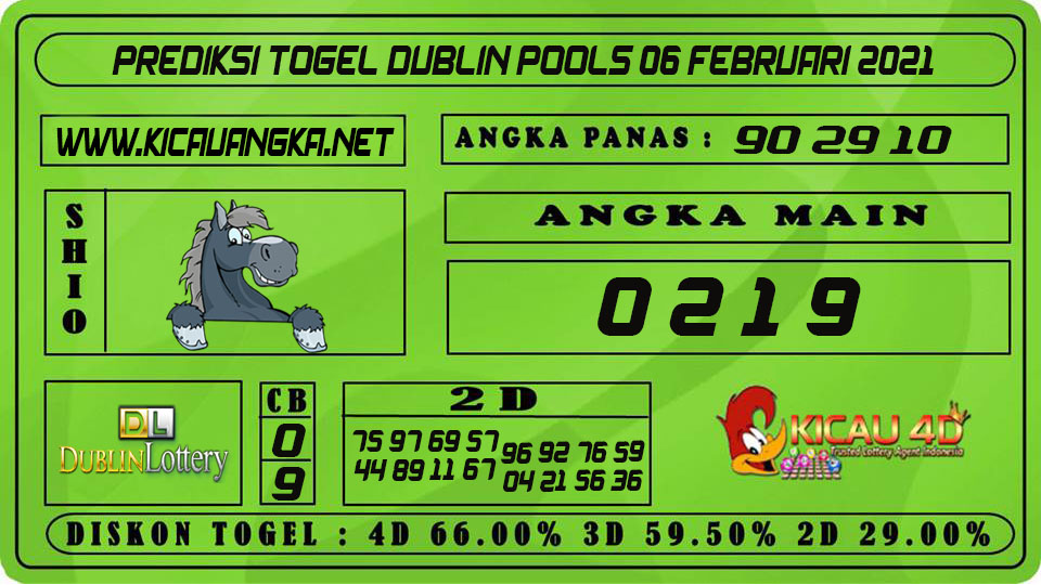 PREDIKSI TOGEL DUBLIN POOLS 06 FEBRUARI 2021