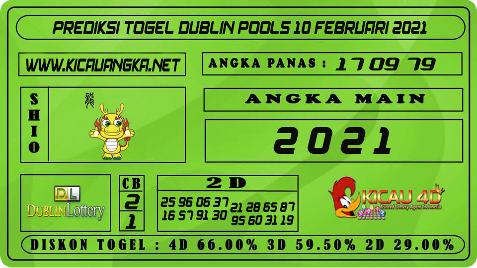 PREDIKSI TOGEL DUBLIN POOLS 10 FEBRUARI 2021