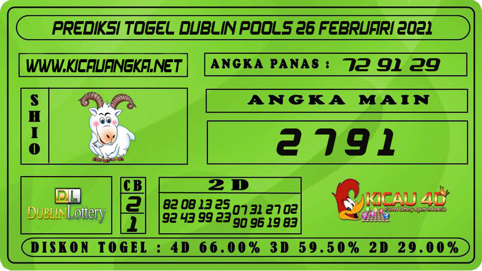 PREDIKSI TOGEL DUBLIN POOLS 26 FEBRUARI 2021