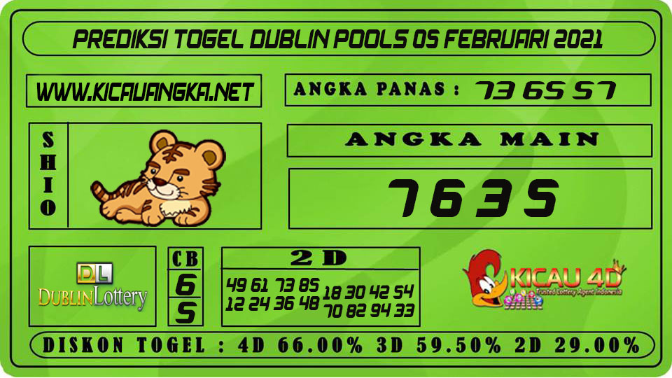 PREDIKSI TOGEL DUBLIN POOLS 05 FEBRUARI 2021