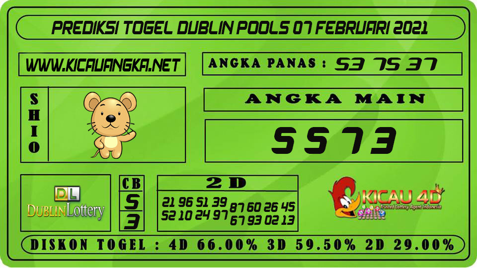 PREDIKSI TOGEL DUBLIN POOLS 07 FEBRUARI 2021