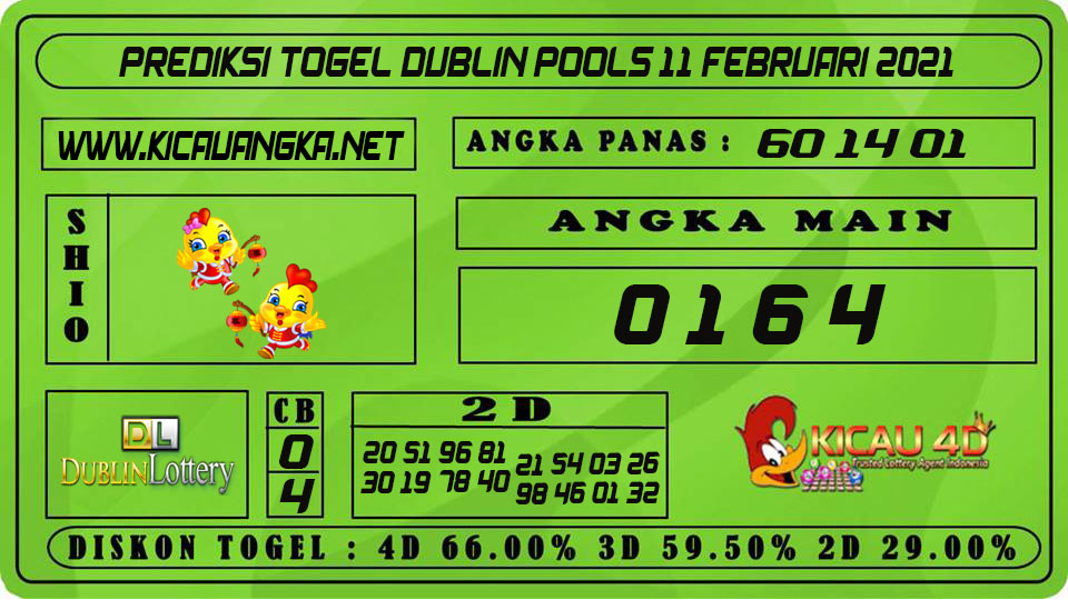 PREDIKSI TOGEL DUBLIN POOLS 11 FEBRUARI 2021