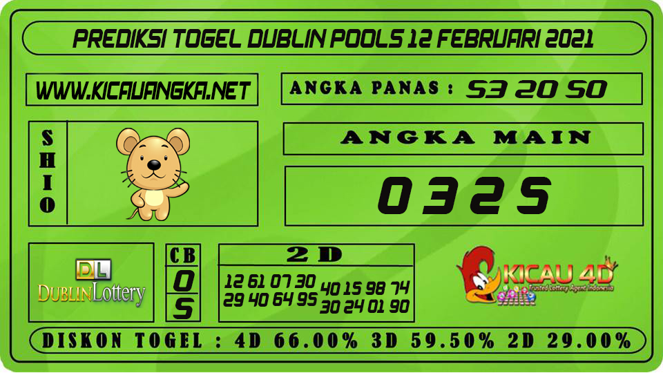 PREDIKSI TOGEL DUBLIN POOLS 12 FEBRUARI 2021