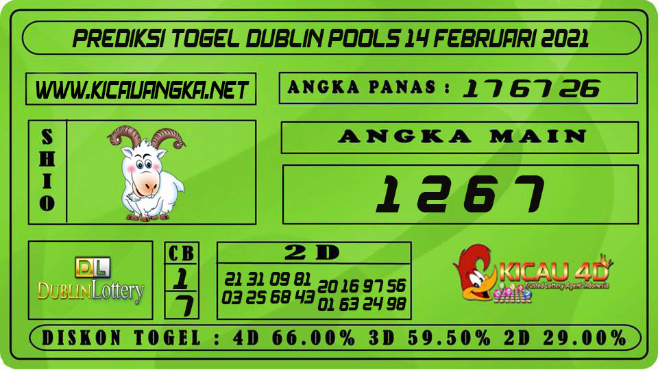 PREDIKSI TOGEL DUBLIN POOLS 14 FEBRUARI 2021