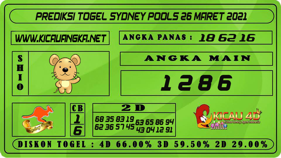 PREDIKSI TOGEL SYDNEY POOLS 26 MARET 2021