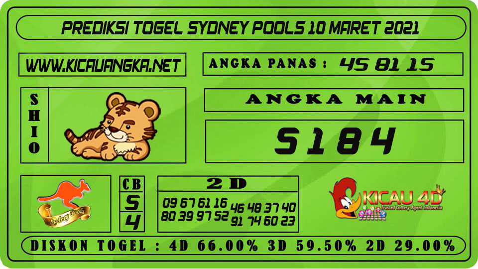 PREDIKSI TOGEL SYDNEY POOLS 10 MARET 2021