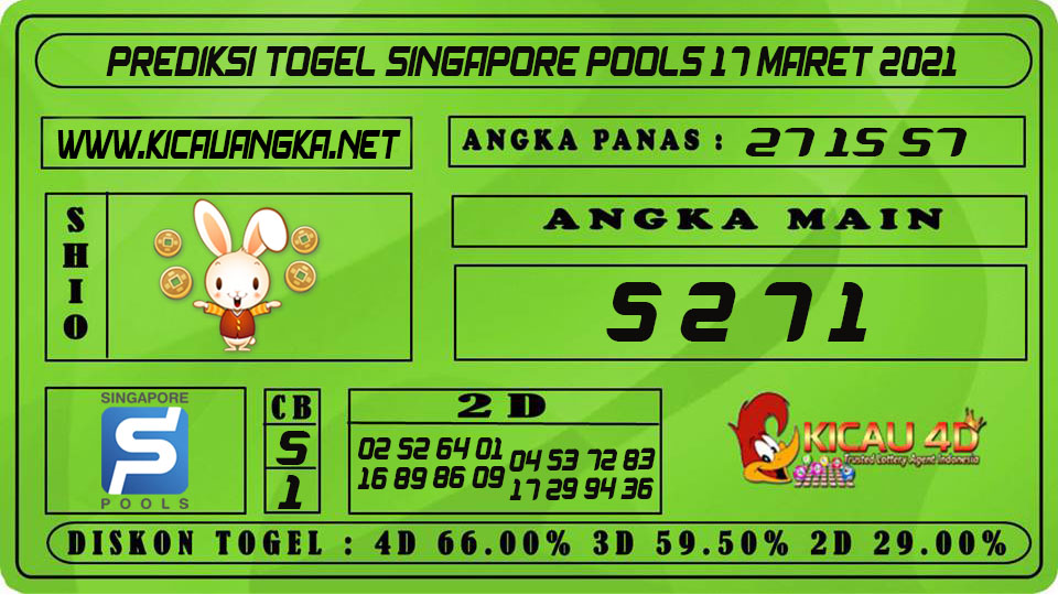 PREDIKSI TOGEL SINGAPORE POOLS 17 MARET 2021