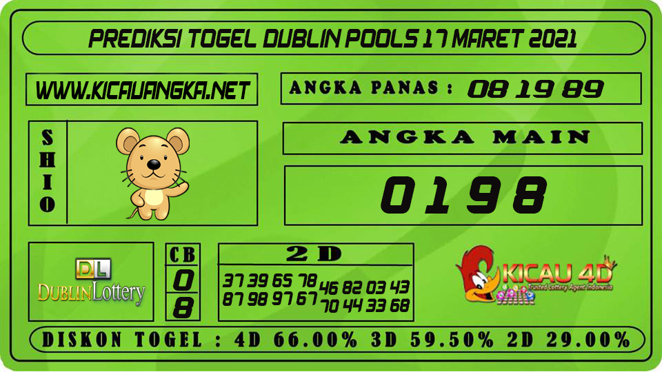 PREDIKSI TOGEL DUBLIN POOLS 17 MARET 2021