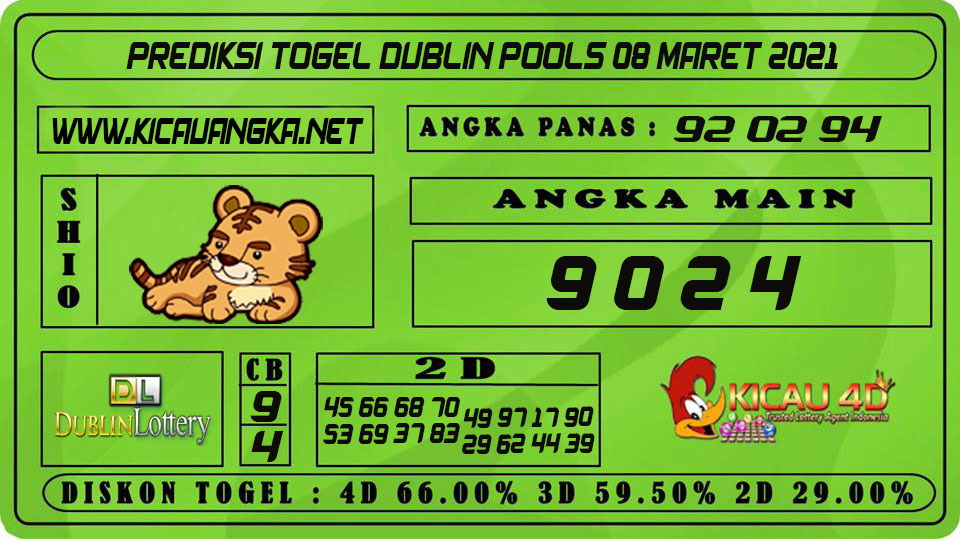 PREDIKSI TOGEL DUBLIN POOLS 08 MARET 2021