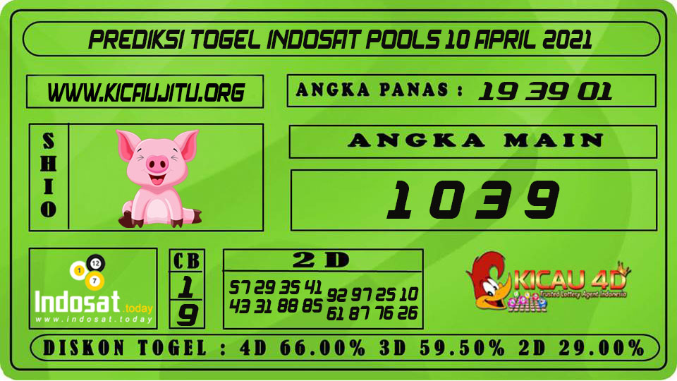 PREDIKSI TOGEL INDOSAT POOLS 10 APRIL 2021