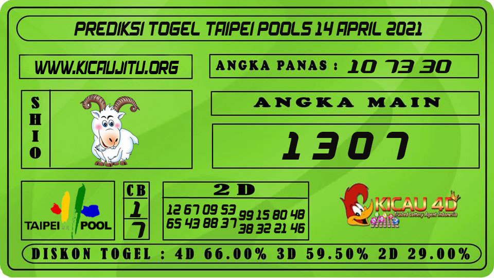 PREDIKSI TOGEL TAIPEI POOLS 14 APRIL 2021