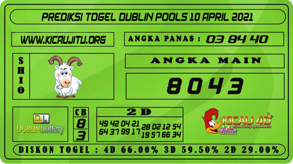 PREDIKSI TOGEL DUBLIN POOLS 10 APRIL 2021