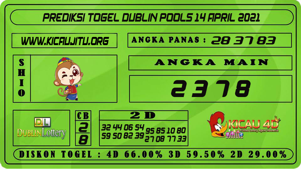 PREDIKSI TOGEL DUBLIN POOLS 14 APRIL 2021