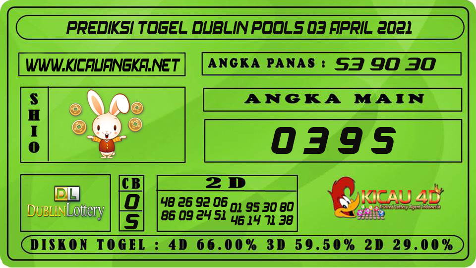 PREDIKSI TOGEL DUBLIN POOLS 03 APRIL 2021