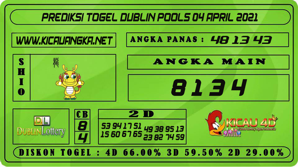 PREDIKSI TOGEL DUBLIN POOLS 04 APRIL 2021