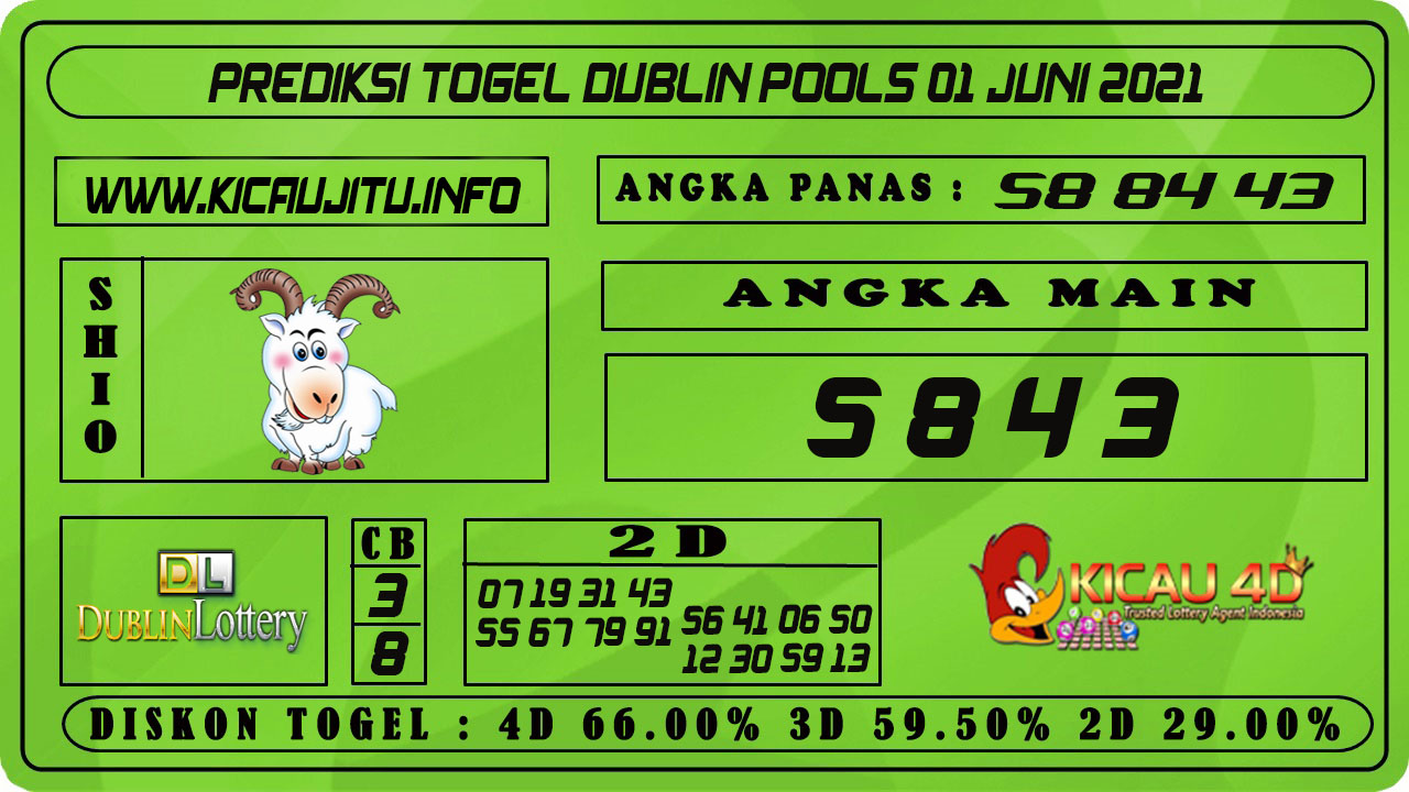 PREDIKSI TOGEL DUBLIN POOLS 01 JUNI 2021