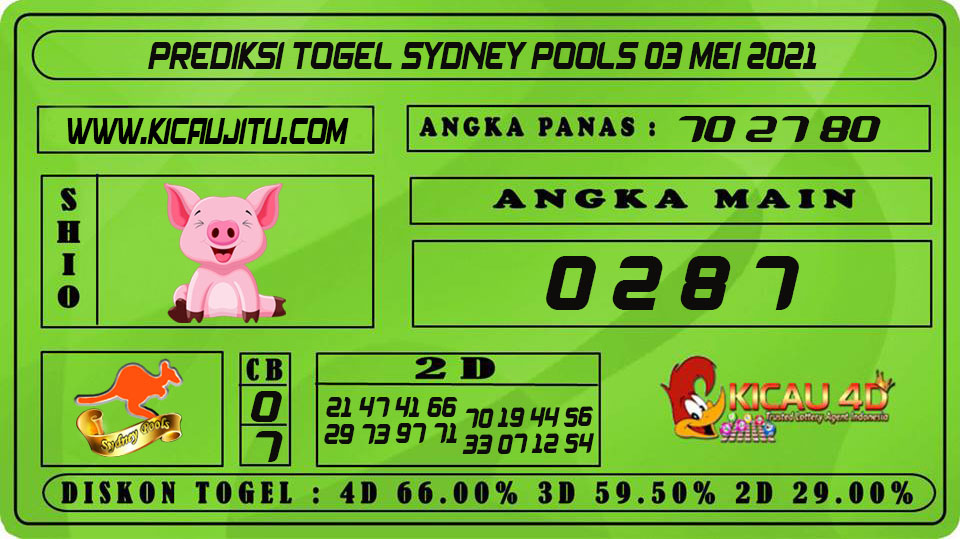 PREDIKSI TOGEL SYDNEY POOLS 03 MEI 2021