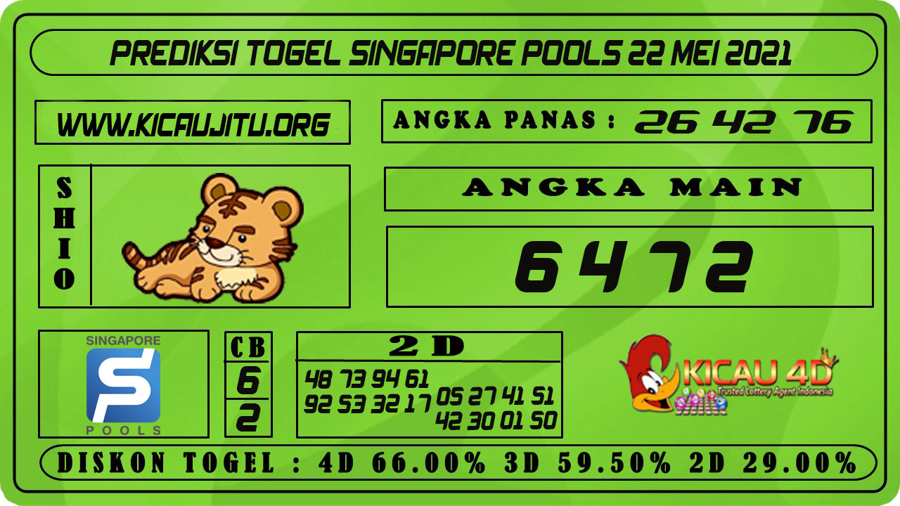 PREDIKSI TOGEL SINGAPORE POOLS 22 MEI 2021